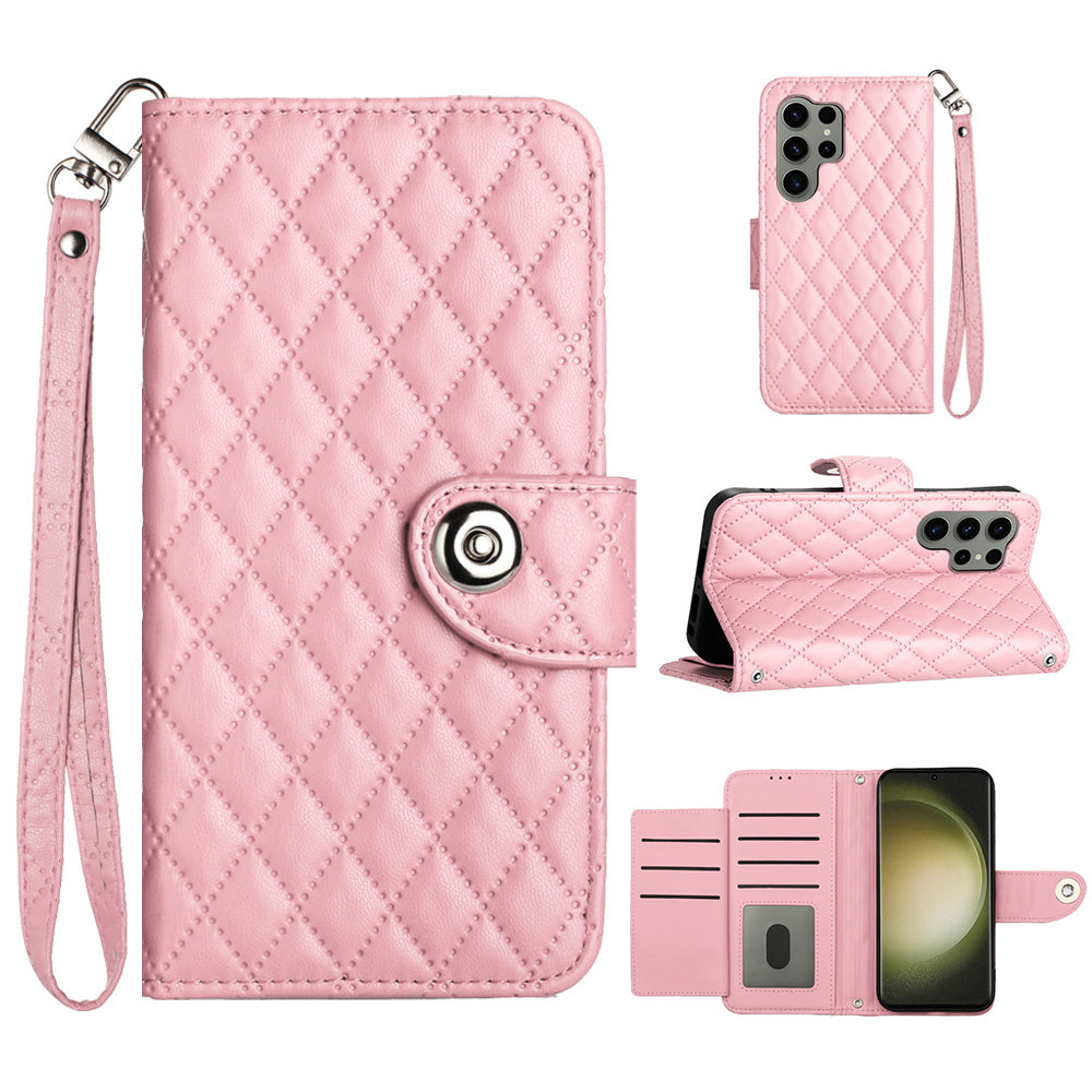 YB Imprinting Series-8 for Samsung Galaxy S23 Ultra Leather Case Shockproof Phone Cover with 7 Card Slots YB Imprinting Series-8 for Samsung Galaxy S23 Ultra Leather Case Shockproof Phone Cover with 7 Card Slots